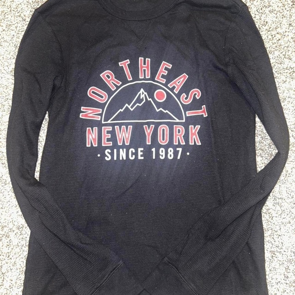 y2k black aeropostale long sleeve shirt